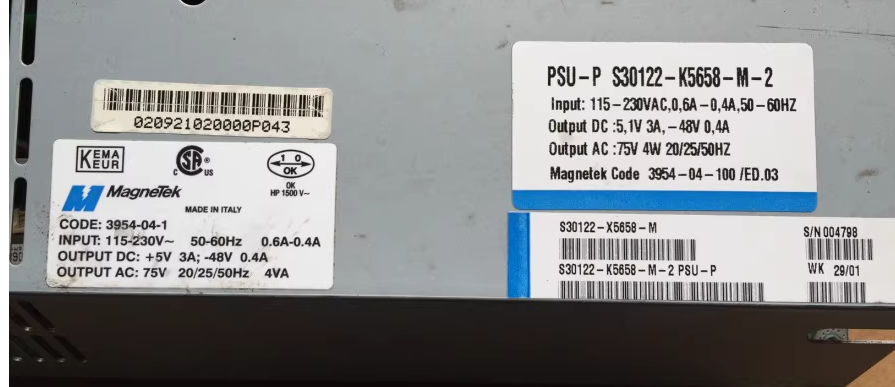Siemens PSU-P Power supply S30122-K5658-M-2